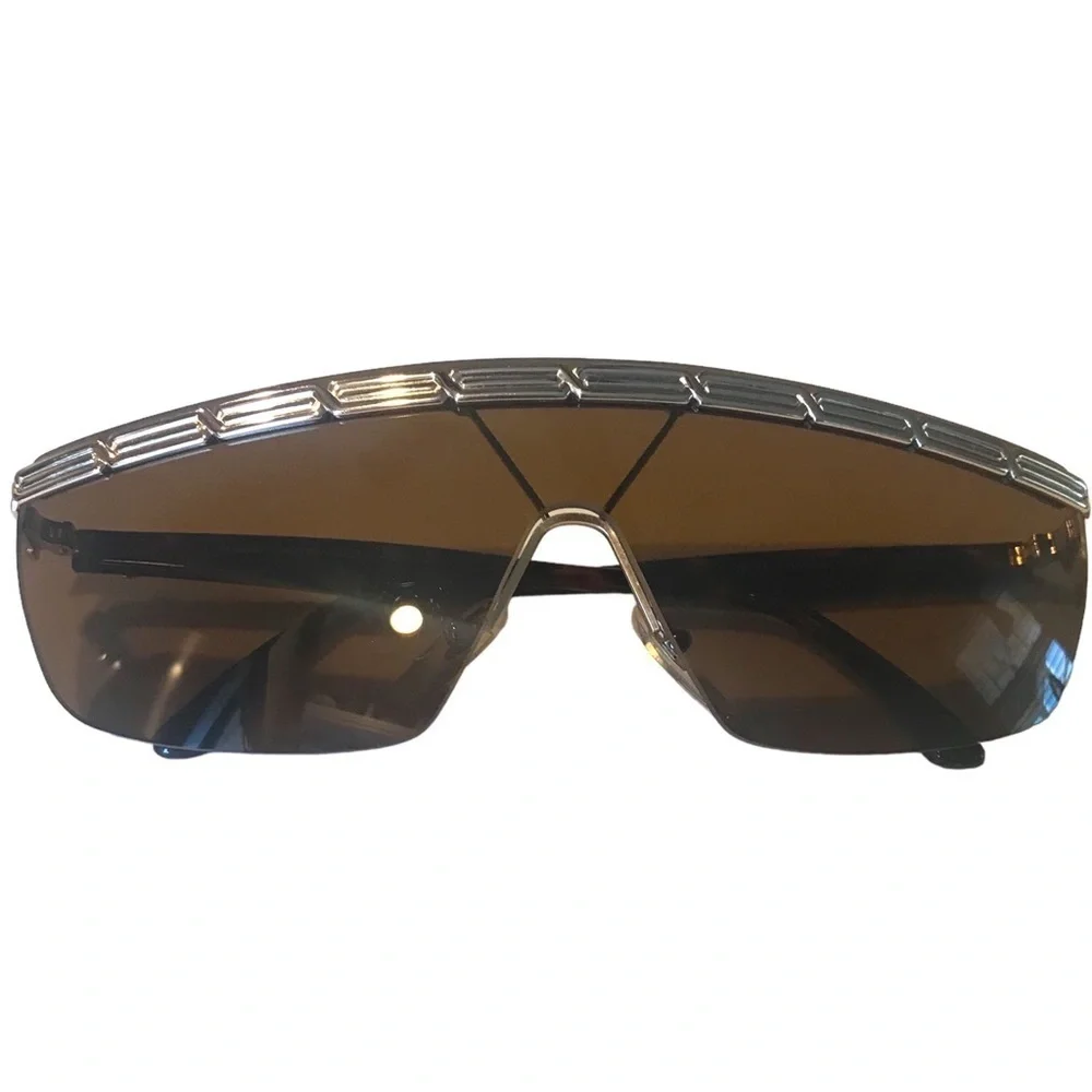 Nazareno Gabrielli Elegant Mask Vintage Luxury Sunglasses